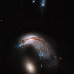 Hubble: Encuentro de dos galaxias